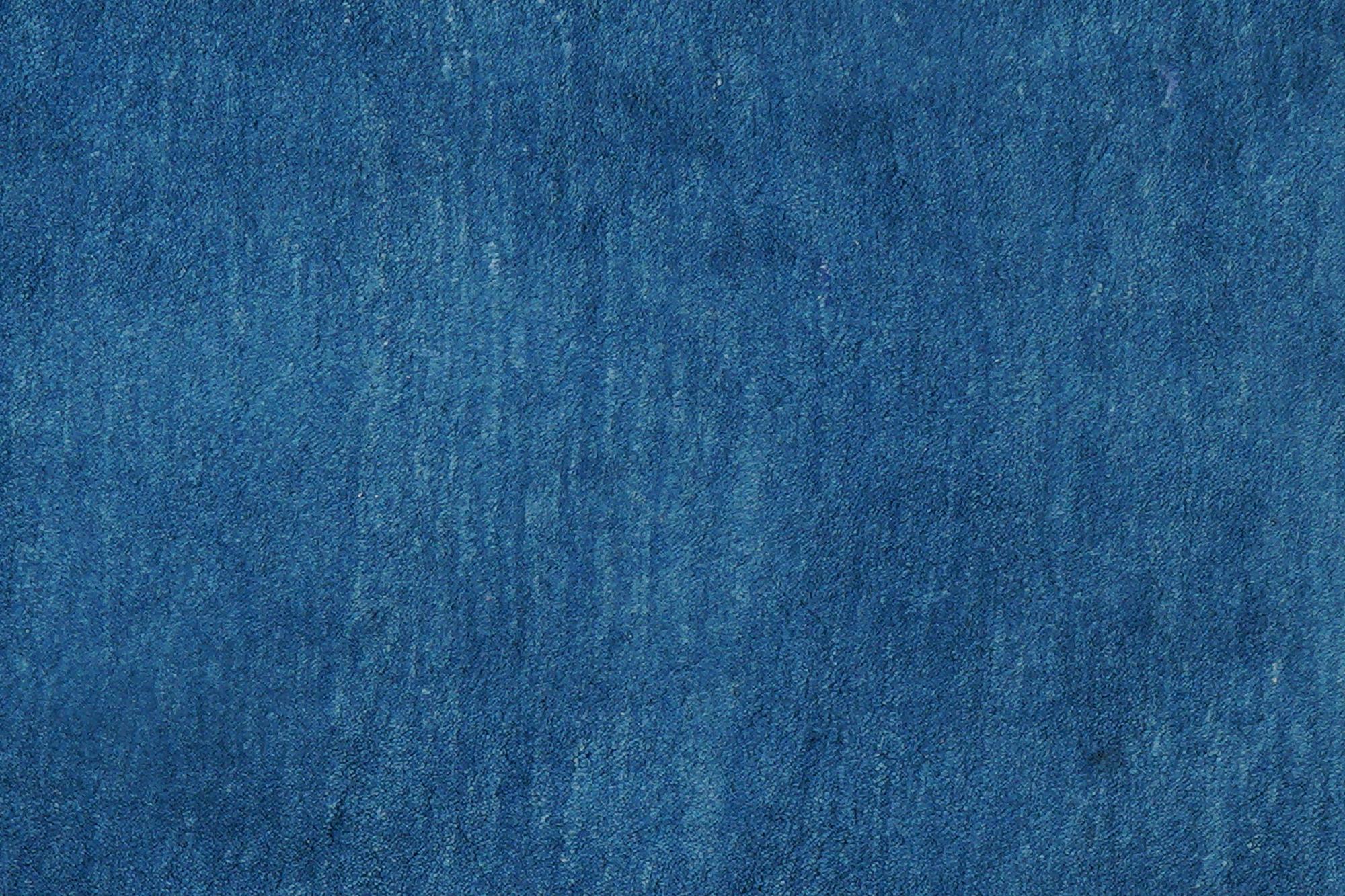 Gabbeh Teppich Wolle Blau 6