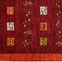 Rizbaf Gabbeh-Teppich Wolle Rot 1