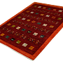 Rizbaf Gabbeh-Teppich Wolle Rot 3