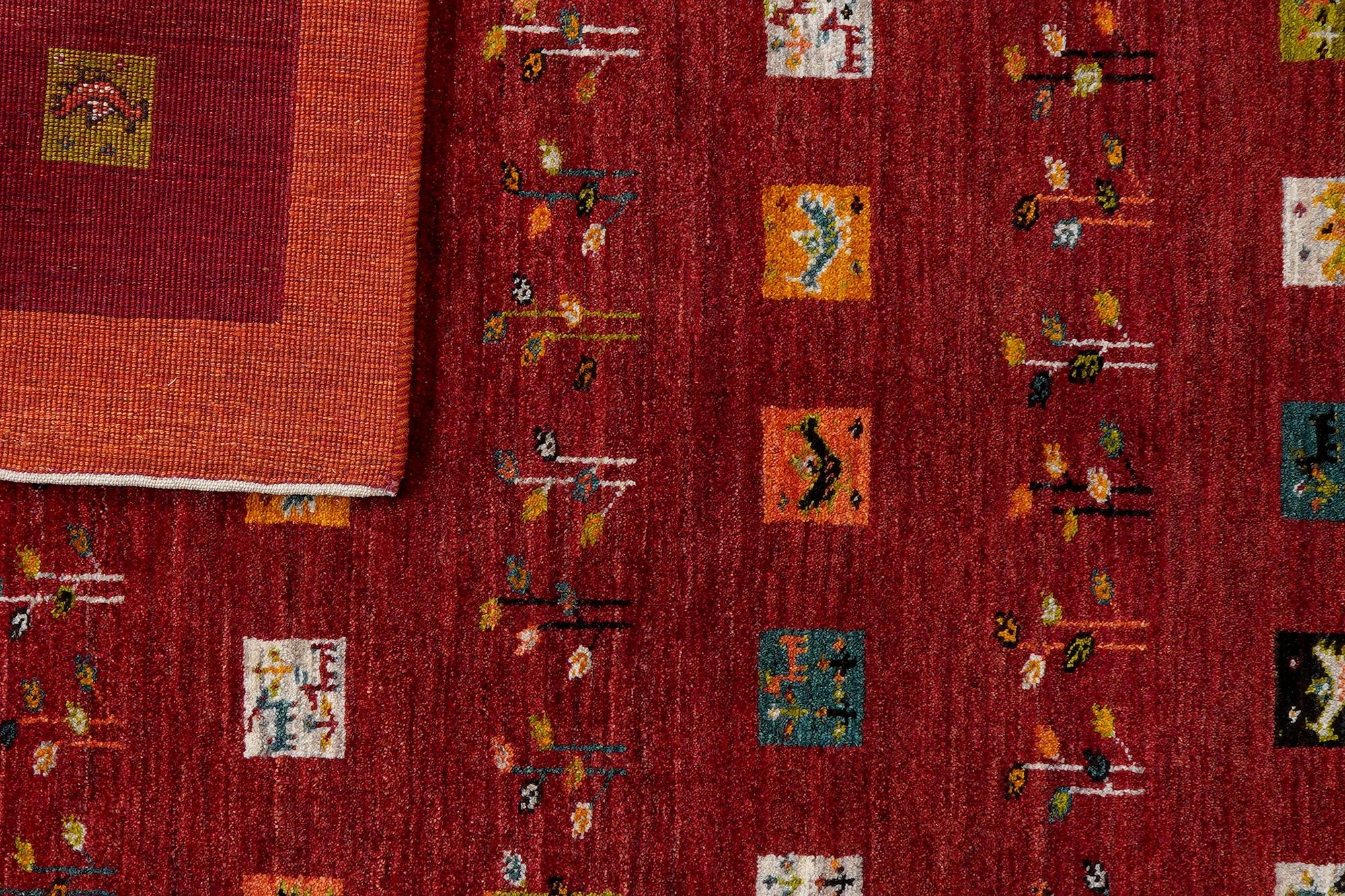 Rizbaf Gabbeh Rug Wool Red 5