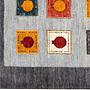 Rizbaf Gabbeh-Teppich Wolle Grau 1
