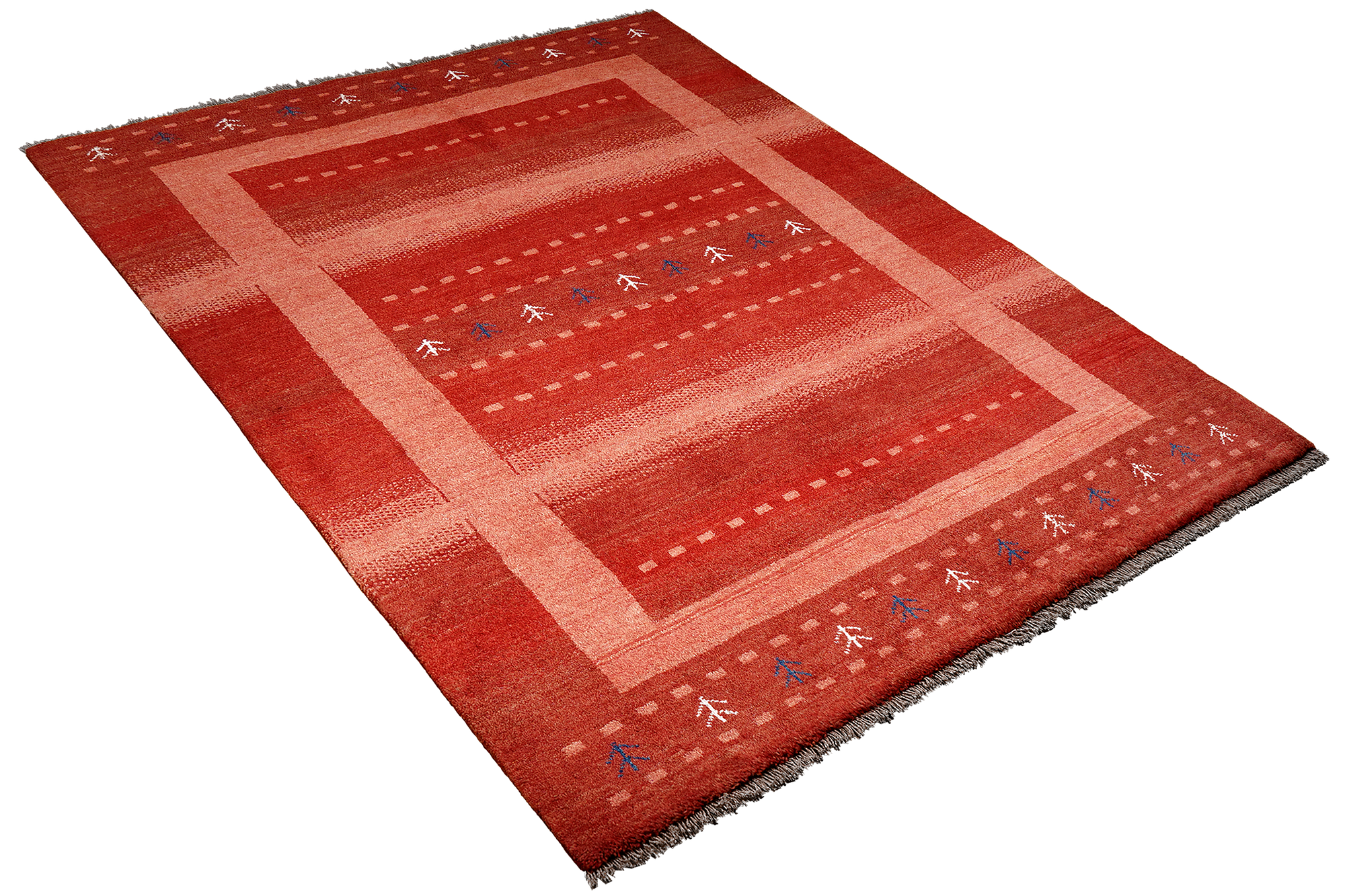 Rizbaf Gabbeh-Teppich Wolle Rot 2