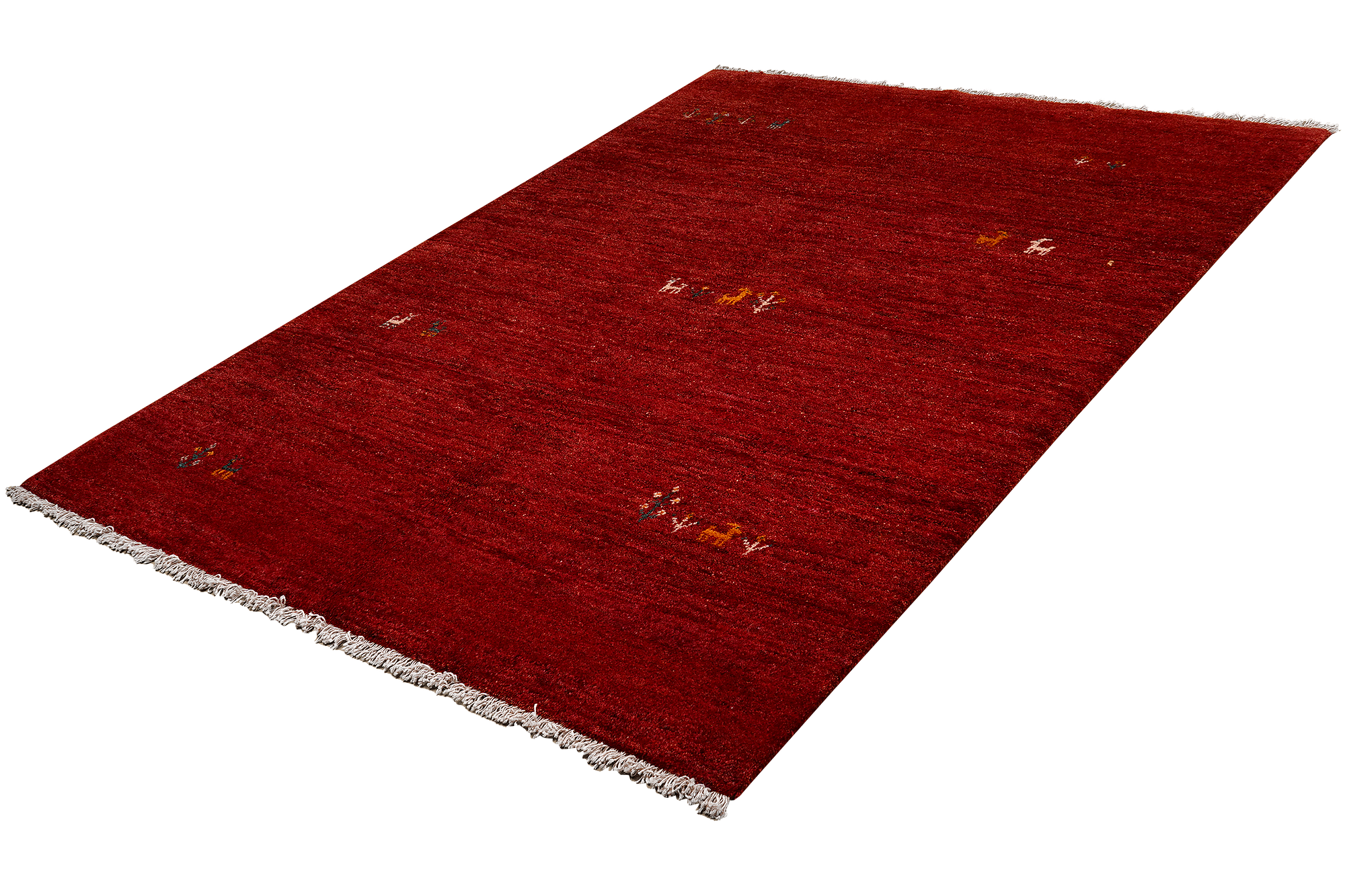 Rizbaf Gabbeh-Teppich Wolle Rot 3