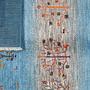Rizbaf Gabbeh-Teppich Wolle Blau 5
