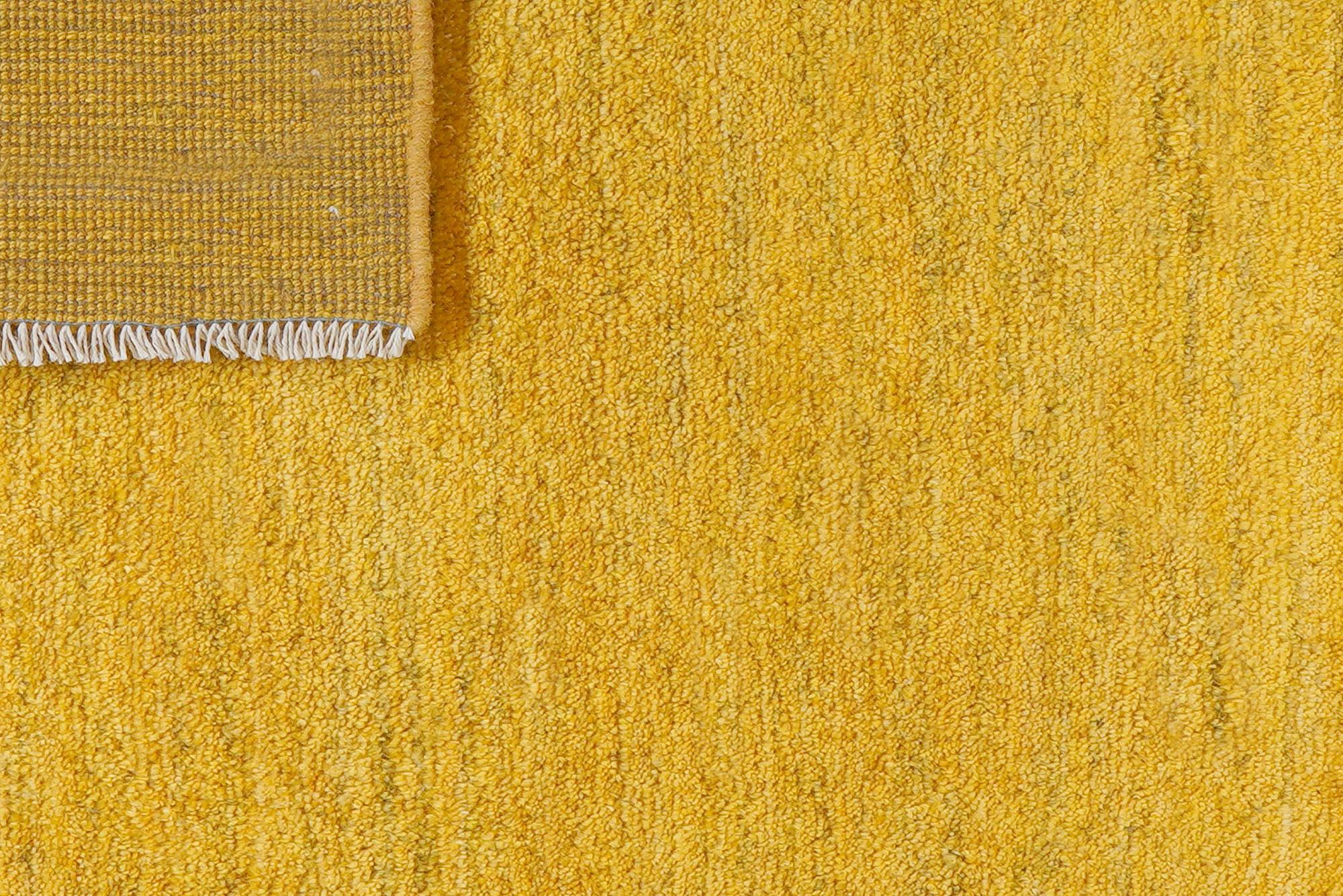 Rizbaf Gabbeh Carpet Wool Yellow 5