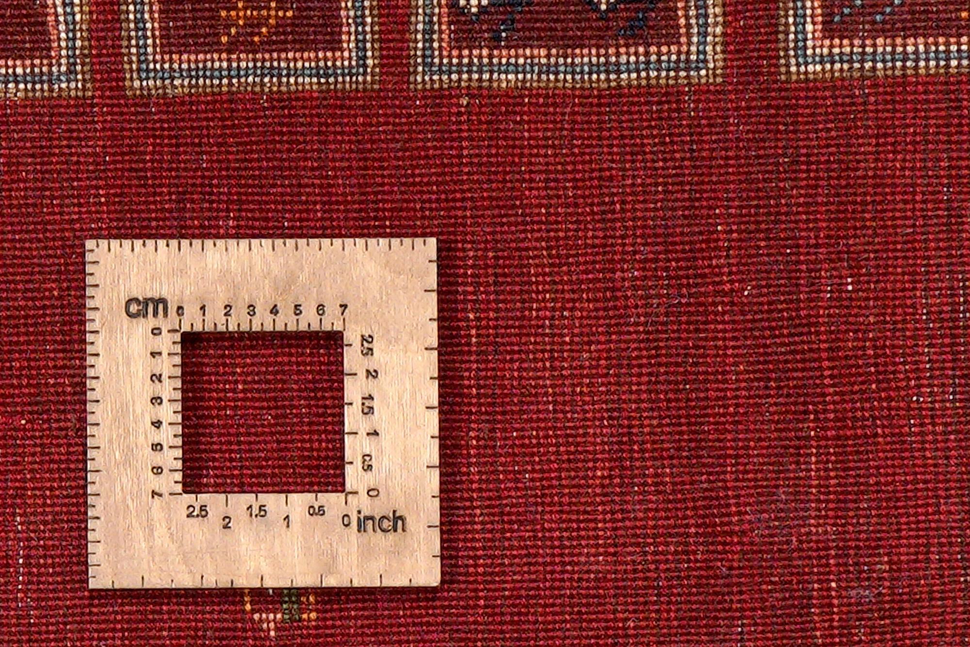 Rizbaf Gabbeh-Teppich Wolle Rot 6