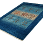 Rizbaf Gabbeh-Teppich Wolle Blau 3