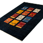 Rizbaf Gabbeh rug Wool Blue 3