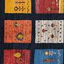 Rizbaf Gabbeh-Teppich Wolle Blau 4