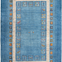 Rizbaf Gabbeh-Teppich Wolle Blau 0