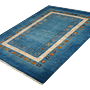 Rizbaf Gabbeh-Teppich Wolle Blau 3