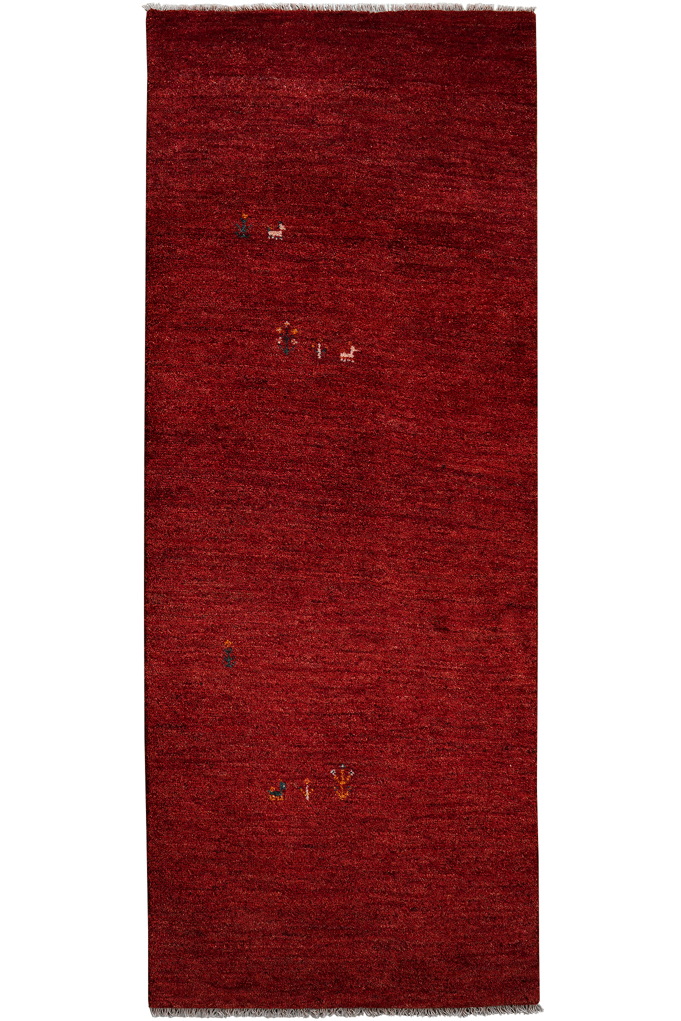 Rizbaf Gabbeh-Teppich Wolle Rot 0
