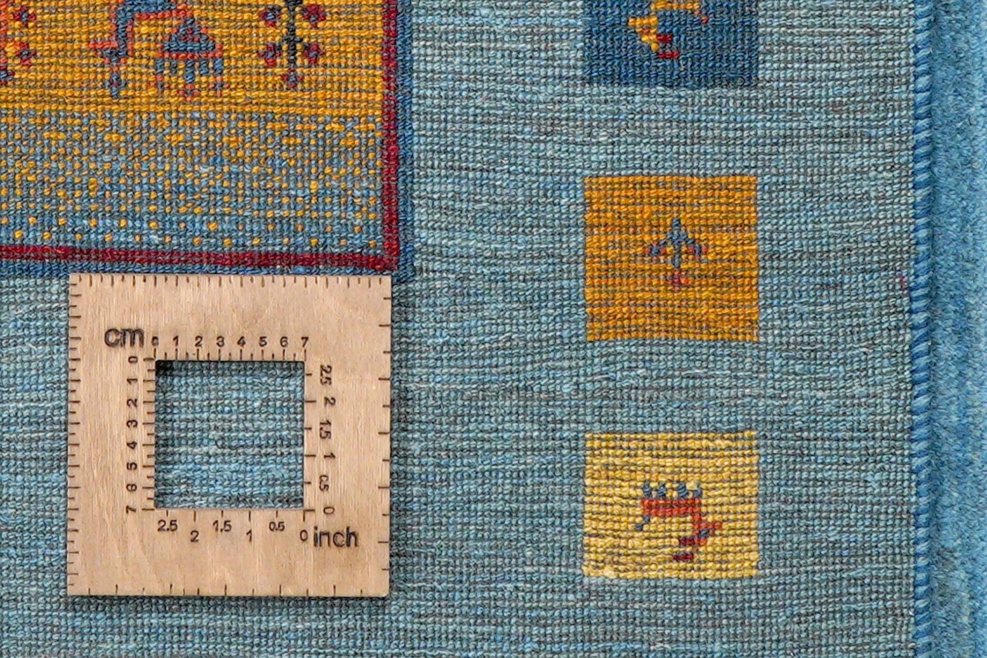 Rizbaf Gabbeh Carpet Wool Blue 6