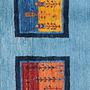 Rizbaf Gabbeh-Teppich Wolle Blau 4