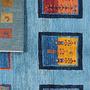 Rizbaf Gabbeh-Teppich Wolle Blau 5
