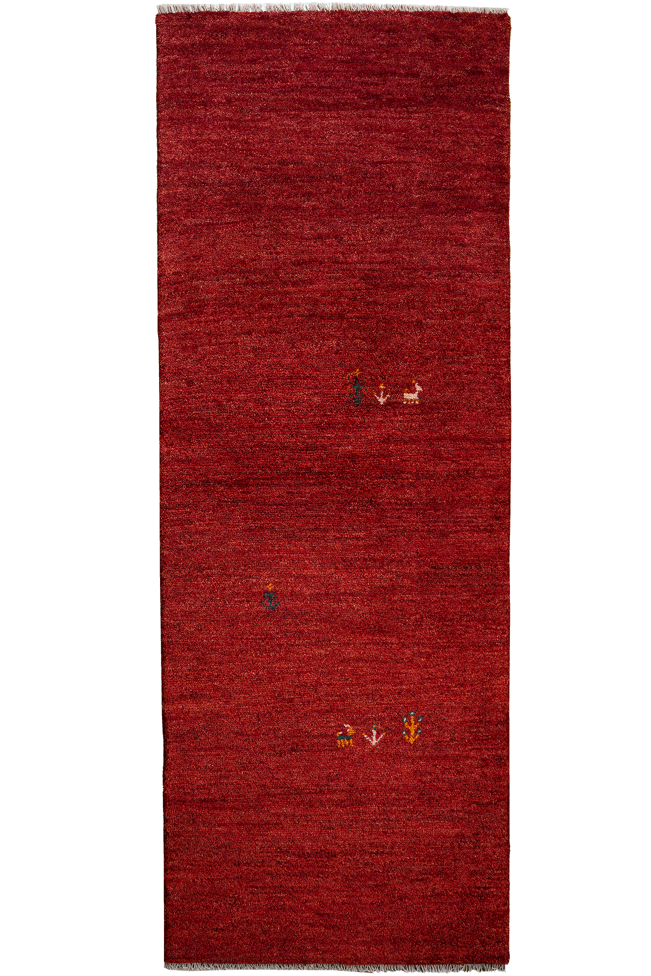 Rizbaf Gabbeh-Teppich Wolle Rot 0