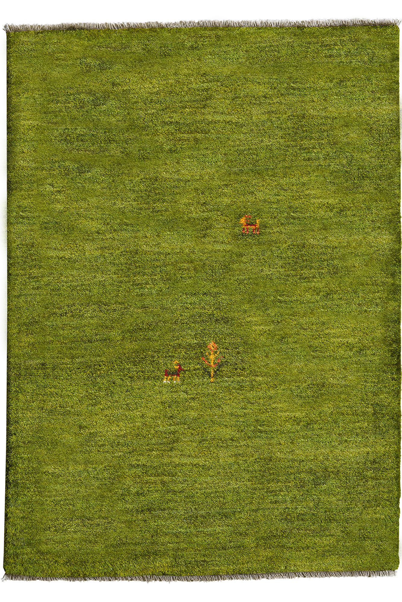 Rizbaf Gabbeh Carpet Wool Green 0