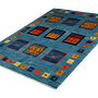Rizbaf Gabbeh-Teppich Wolle Blau 3