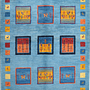 Rizbaf Gabbeh-Teppich Wolle Blau 0