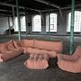 Togo Lounge-Set 5-teilig Cord Rosa 0