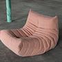Togo Lounge-Set 5-teilig Cord Rosa 3