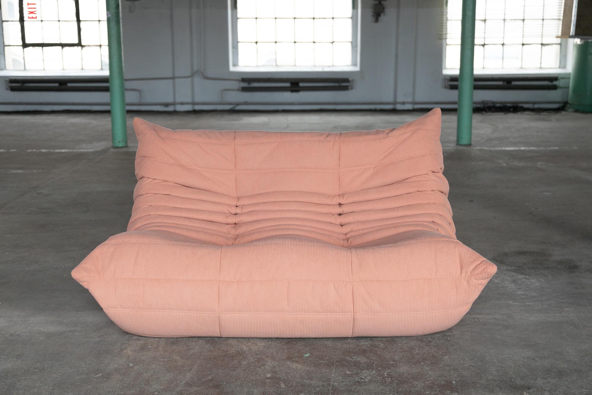 Togo Lounge Set 5-piece Cord Pink 5