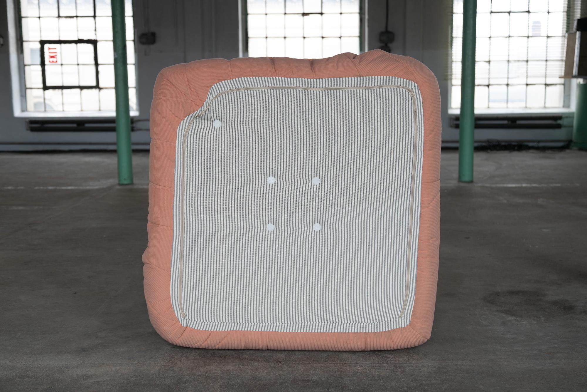 Togo Corner Sofa Cord Pink 6