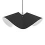 Ruffle Pendant Lamp Black Ø 50cm 4