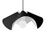 Ruffle Pendant Lamp Black Ø 50cm 1