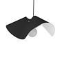 Ruffle Pendant Lamp Black Ø 50cm 2