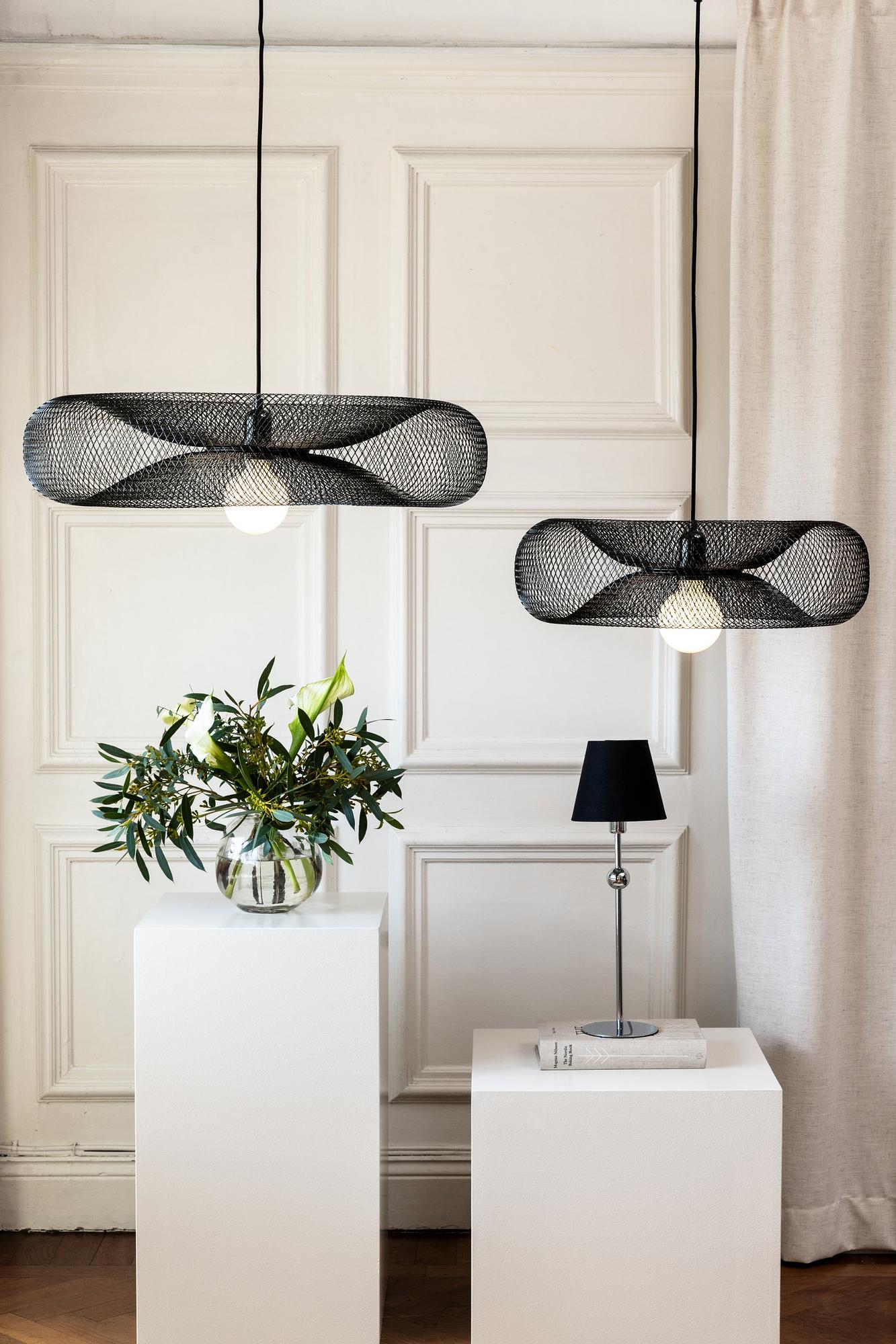 Torus Pendelleuchte Schwarz Ø 65cm 3