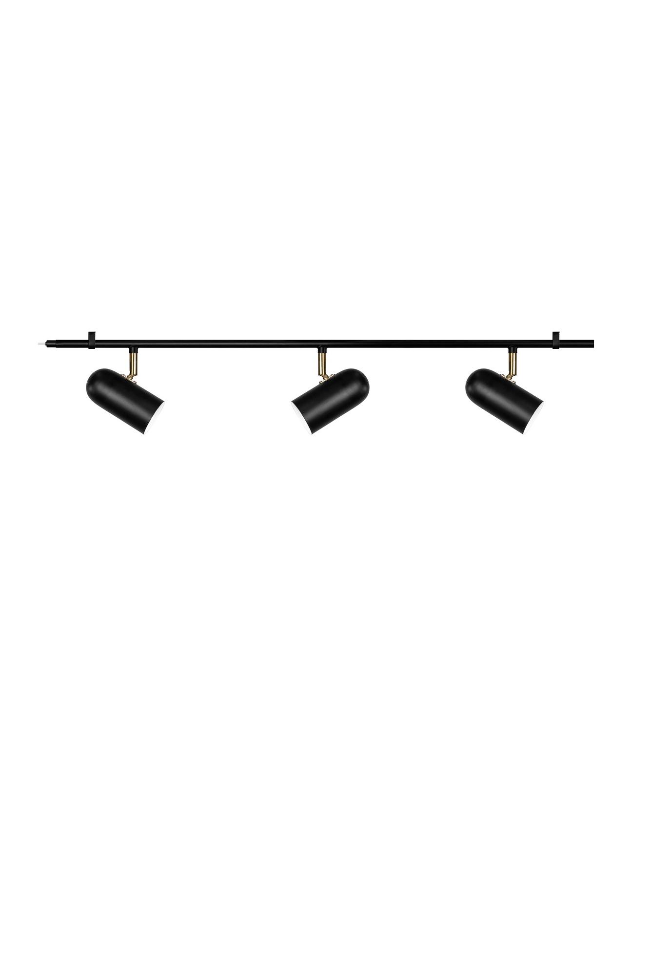 Swan Ceiling Light 3-Light Black 4