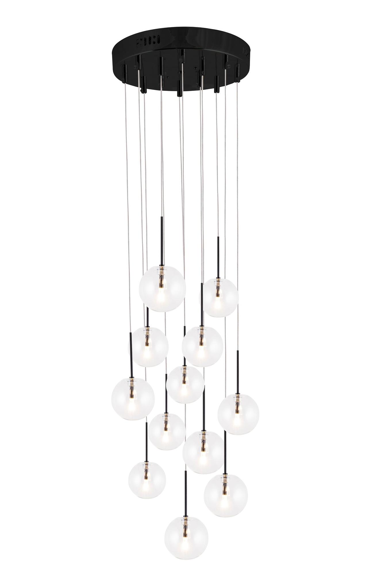 Skyfall Pendant Light Transparent Black 2