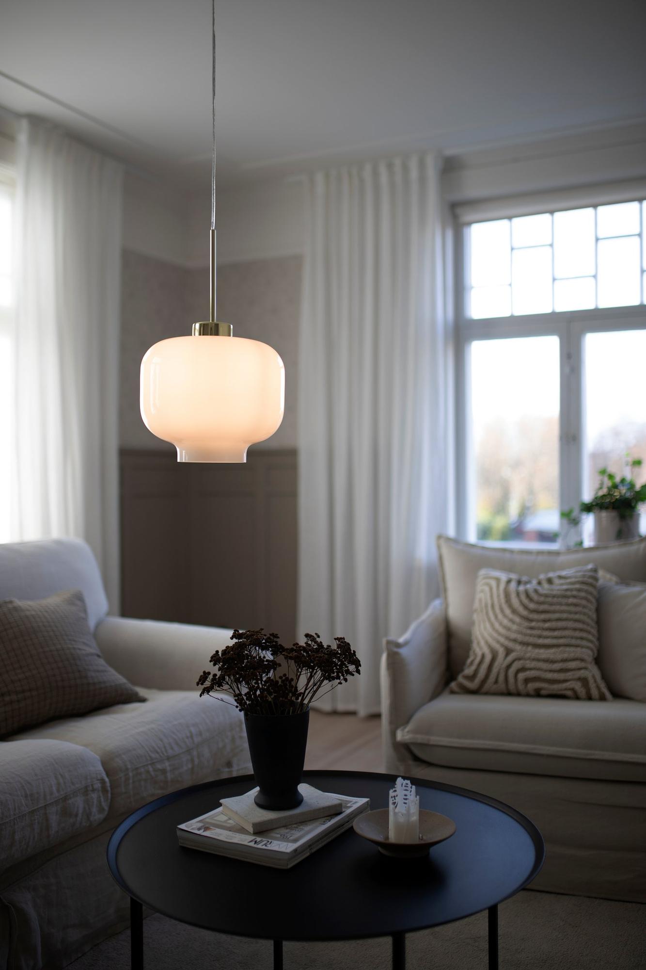 Ritz Pendant Light White Ø 25cm 2
