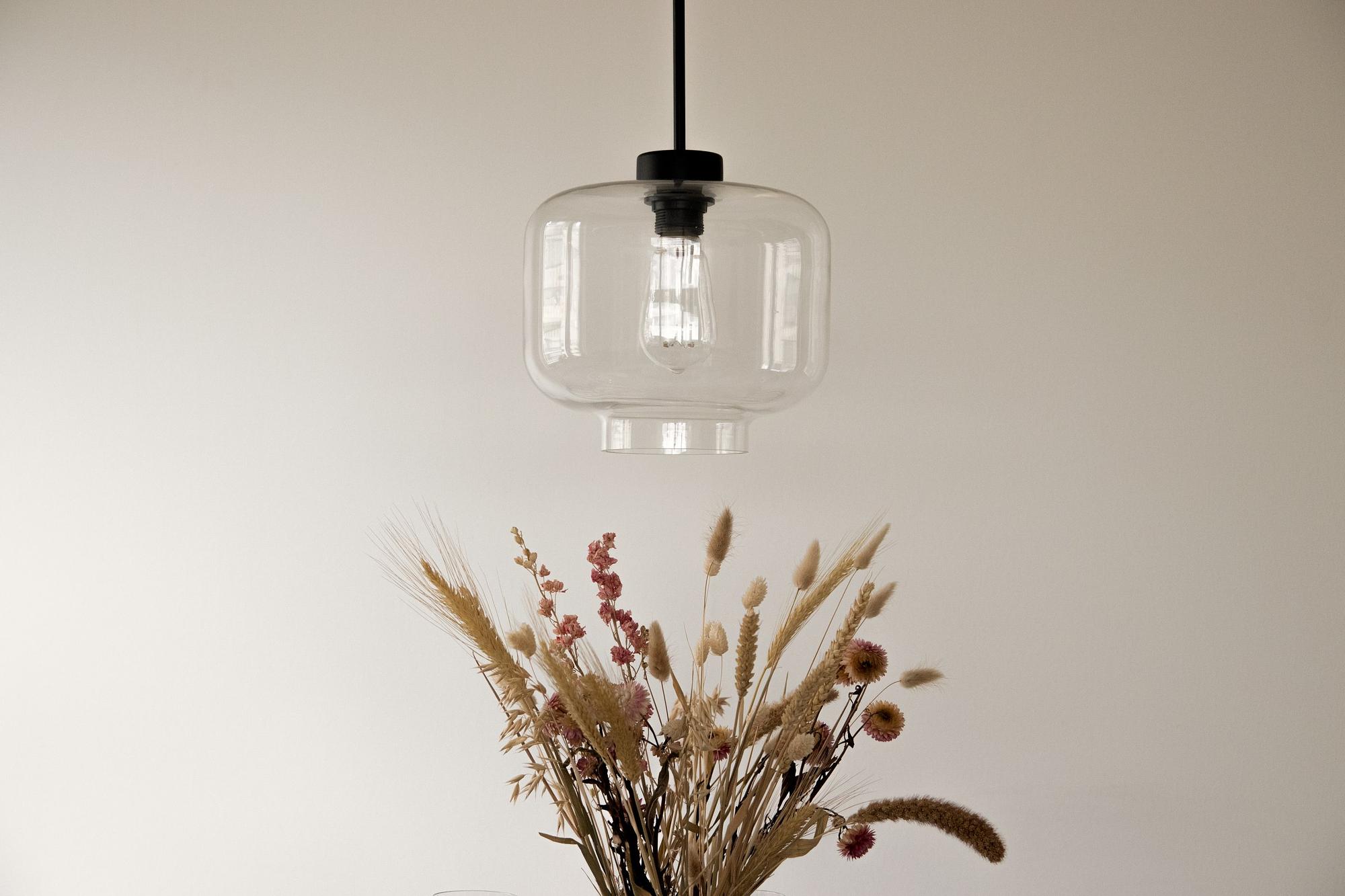 Ritz Pendant Lamp Transparent Ø 25cm 0