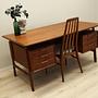 Teak desk wood veneer 1970s  3
