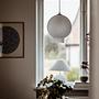 Bams Pendant Lamp Frosted Glass White Ø 25cm 0