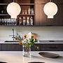 Bams Pendant Lamp Frosted Glass White Ø 25cm 4
