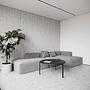 Coffee table ash wood black Ø90cm 3