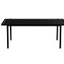 Coffee table ash wood black 115x55cm 0
