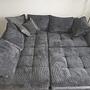 Corner sofa with stool Anthracite 6