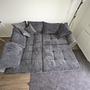 Corner sofa with stool Anthracite 8