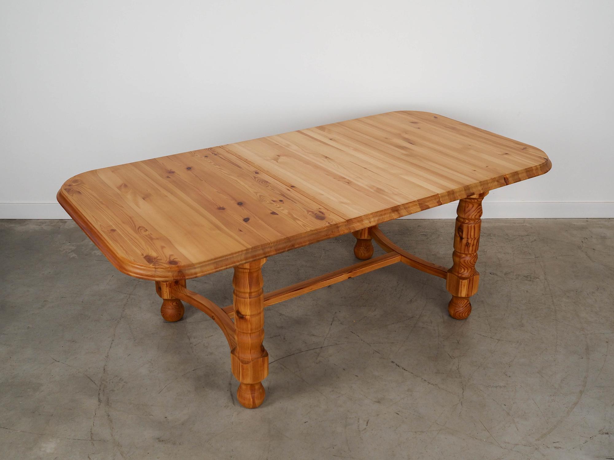 Dining table pine wood 1970s 4