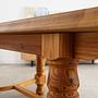 Tavolo da pranzo in legno di pino anni '70 9