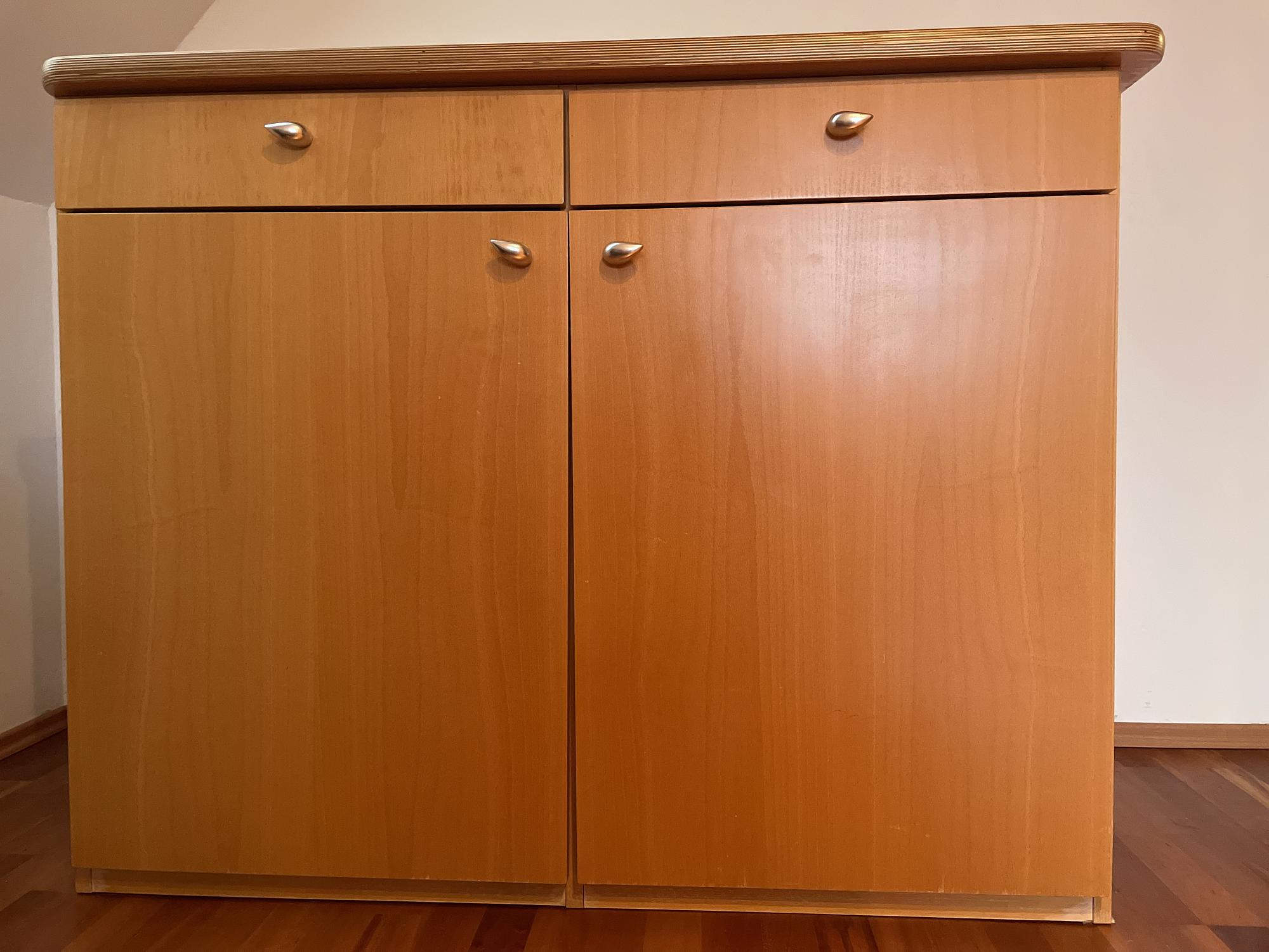 Chest of drawers wood brown 0