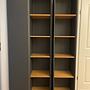 2x Tall Shelf Wood Blue 1