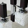 Hängelampe Glas Metall 1970er Jahre 8