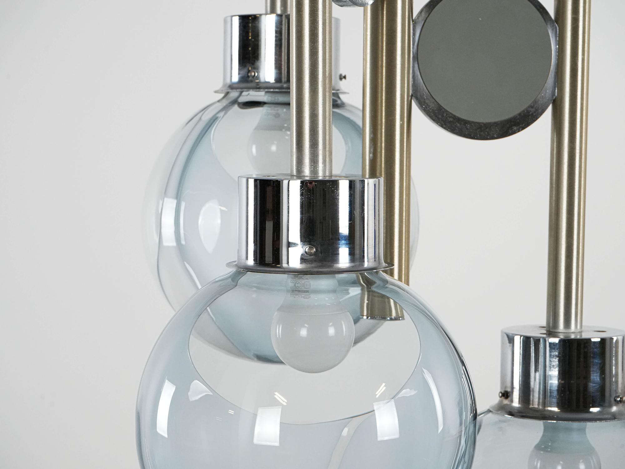 Space Age Chandelier Murano Glass 1970s 9