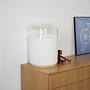 Tischlampe Glas Metall 1970er Jahre 7