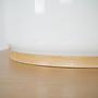 Tischlampe Glas Metall 1970er Jahre 6
